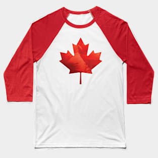 Abstract Maple Leaf Baseball T-Shirt